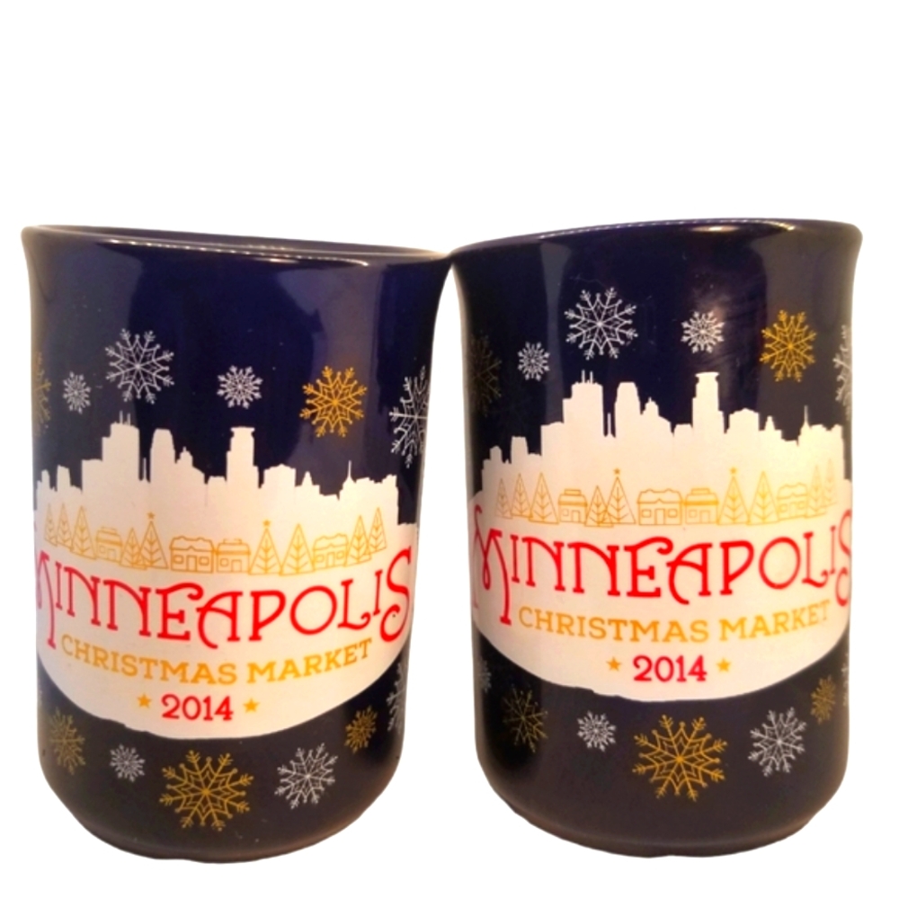 Minneapolis 2014 Blue Holiday Mugs